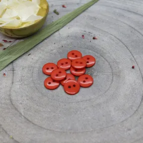 Atelier Brunette - Classic Shine Buttons - Tangerine 12mm