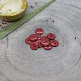 Atelier Brunette - Classic Shine Buttons - Terracotta 15mm