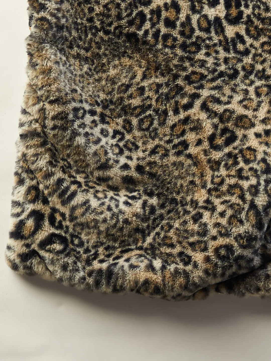 Black Leopard Fur Cape