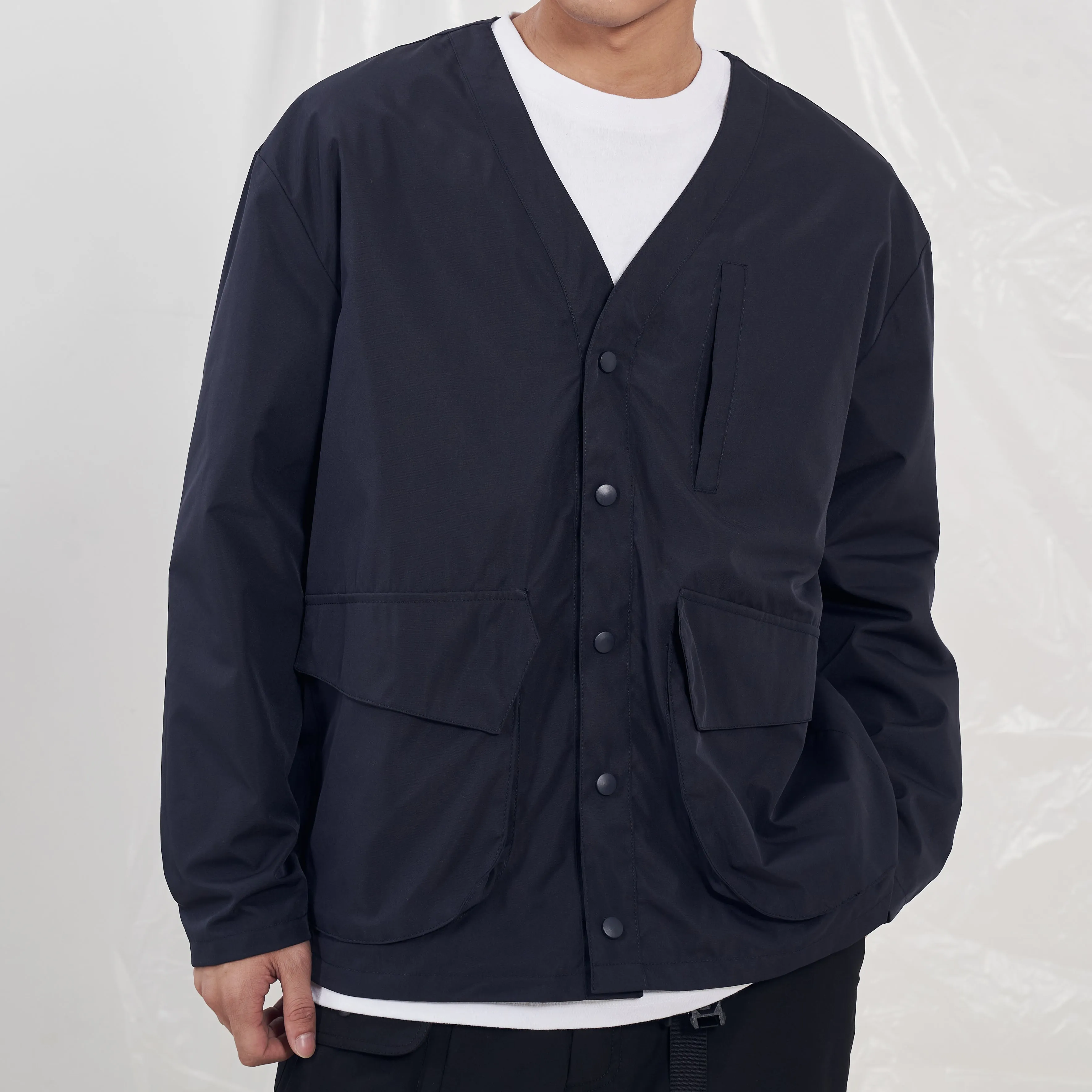 Boysnextdoor 3D Pocket Cardigan Navy