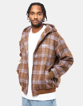 Butter Goods Heavy Plaid Work Jacket - Brick/Dusk