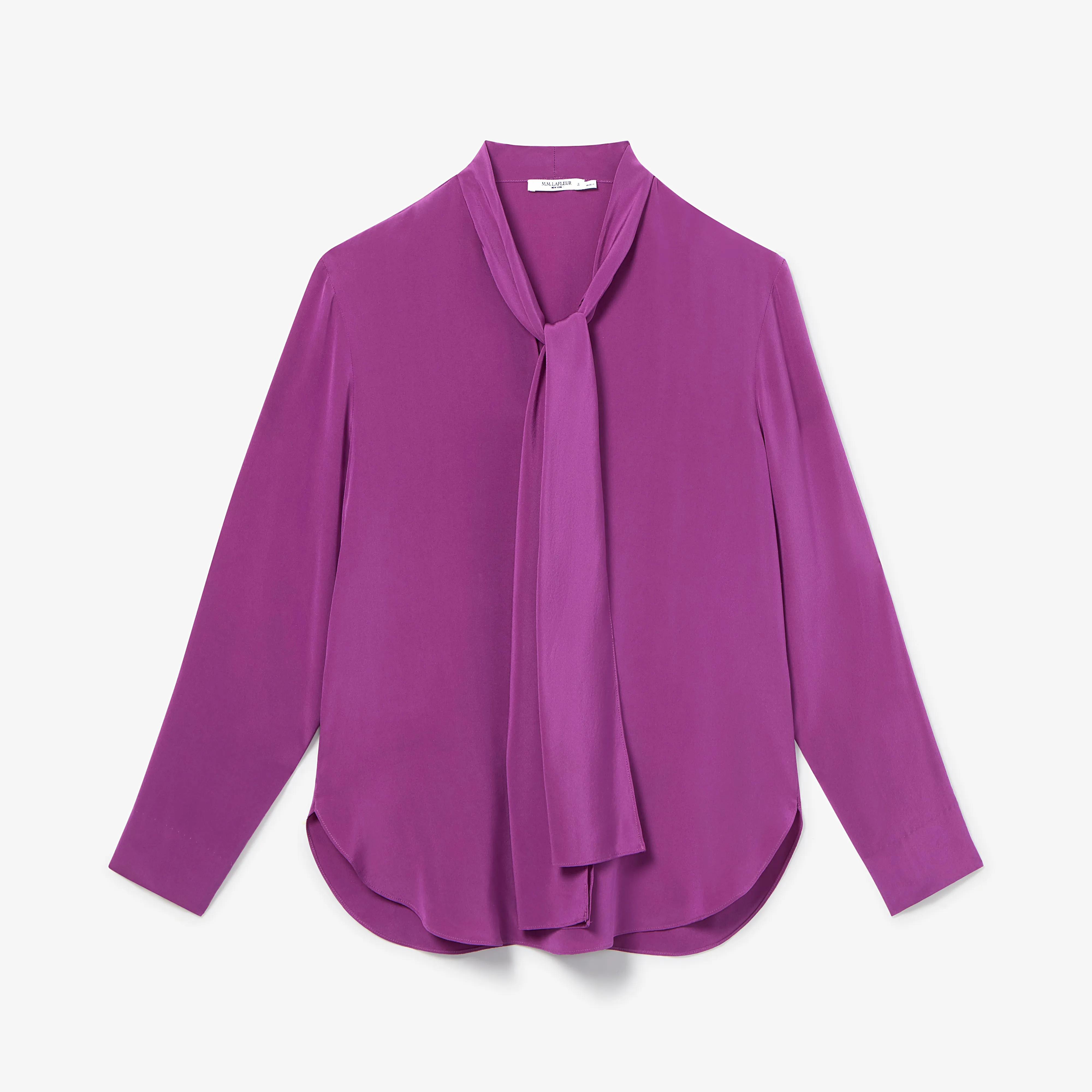 Darcy Top - Washable Silk :: Purple Jasper