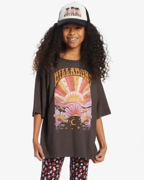 Girls Dream Scape T-Shirt - Off Black