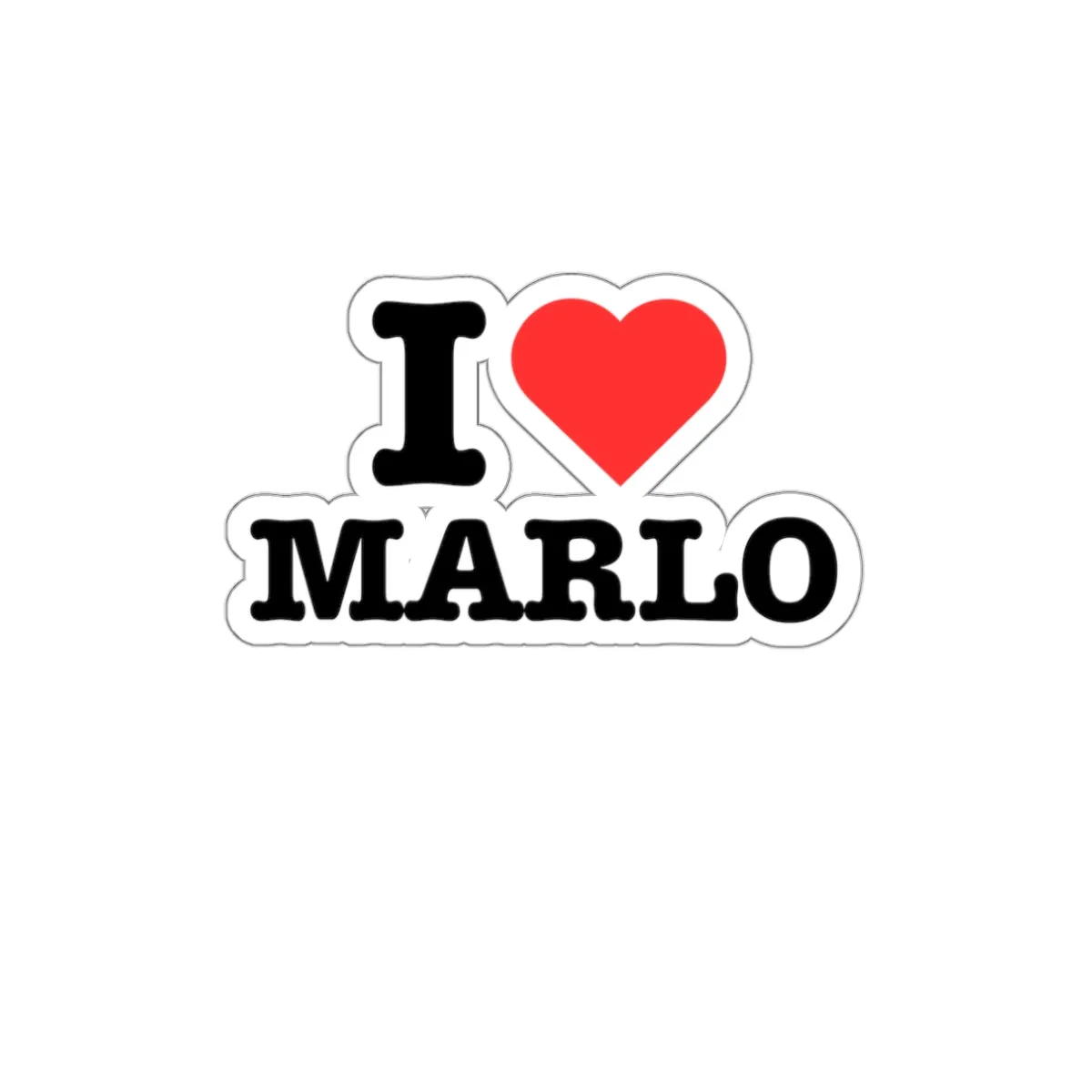 I Heart Marlo sticker - Die-Cut Stickers