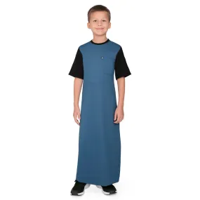 Mullido Blue Over size Thobe for Kids