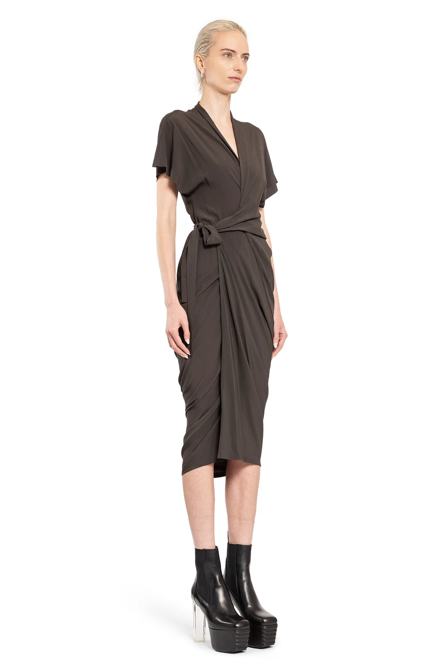 RICK OWENS WOMAN GREY DRESSES