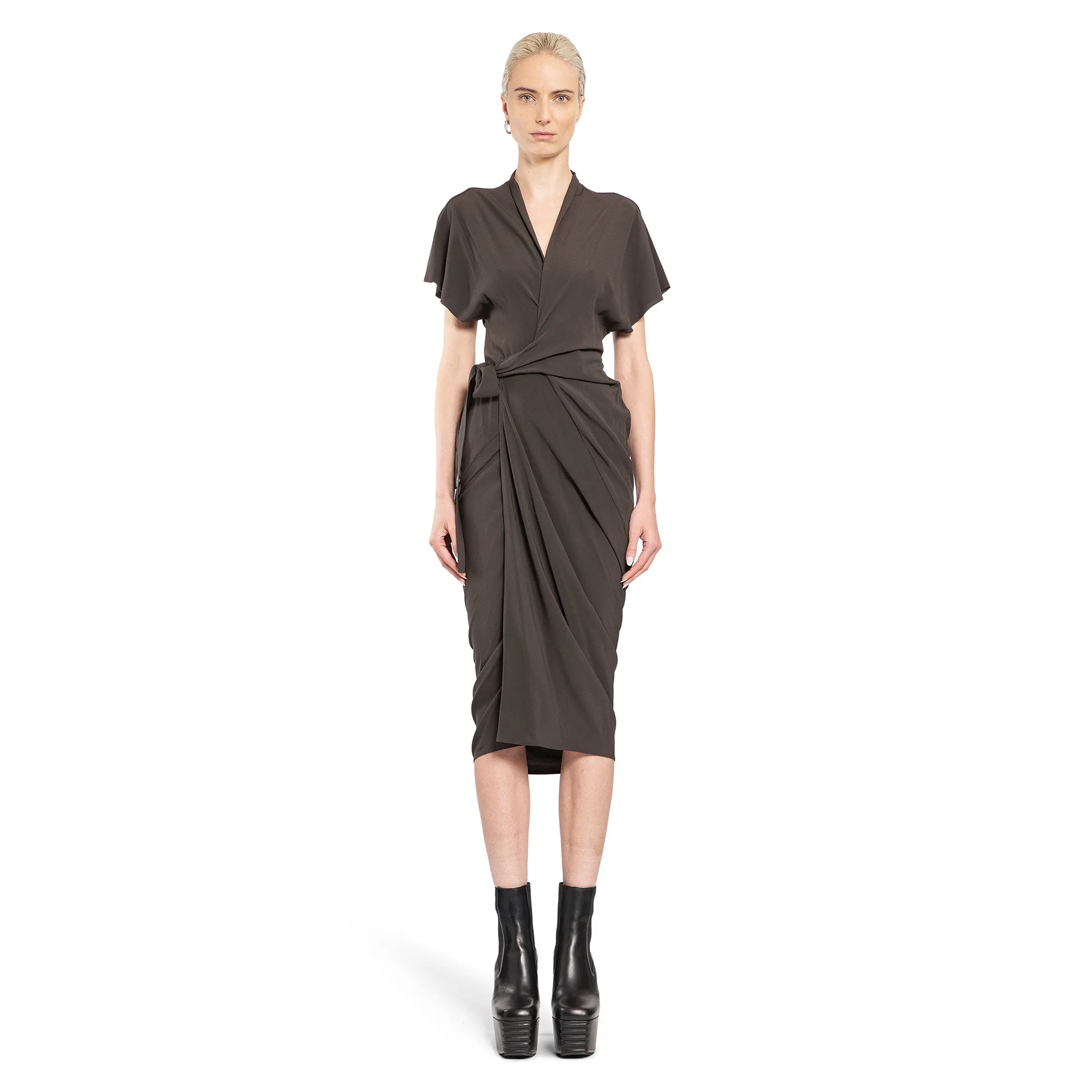 RICK OWENS WOMAN GREY DRESSES