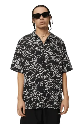 Script Recycled Cuban Short Sleeve Shirt