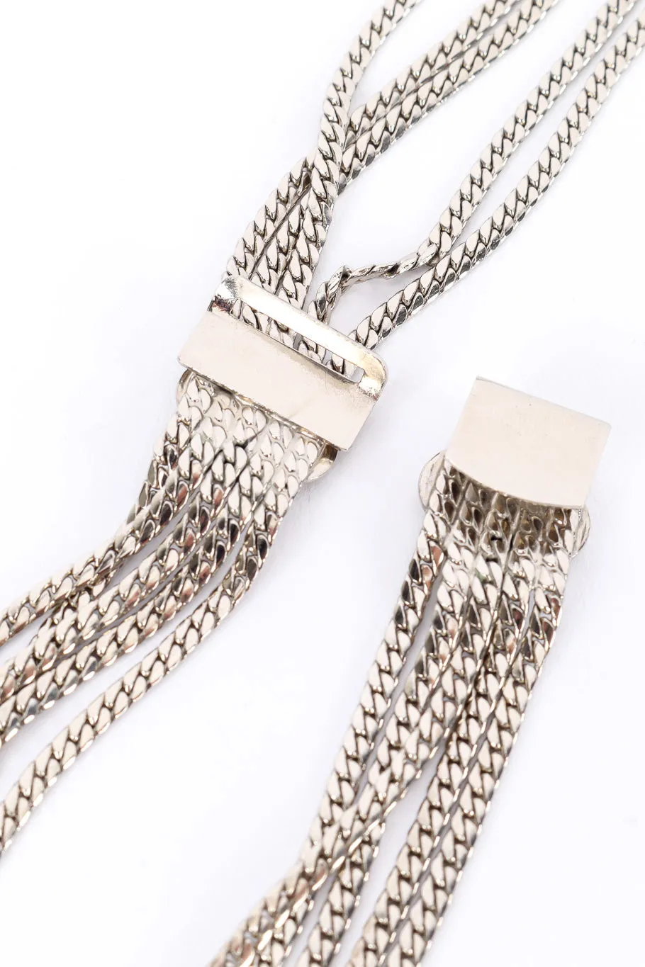 Silver Draped Waist Chain Belt