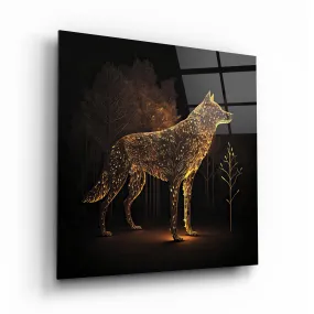 Wolf Glass Wall Art